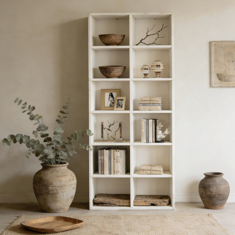 Bibliothèque compacte, présentoir attrayant, armoire ouverte