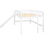 Lit mezzanine double blanc avec lit escamotable et coulissant-442455392-442455395