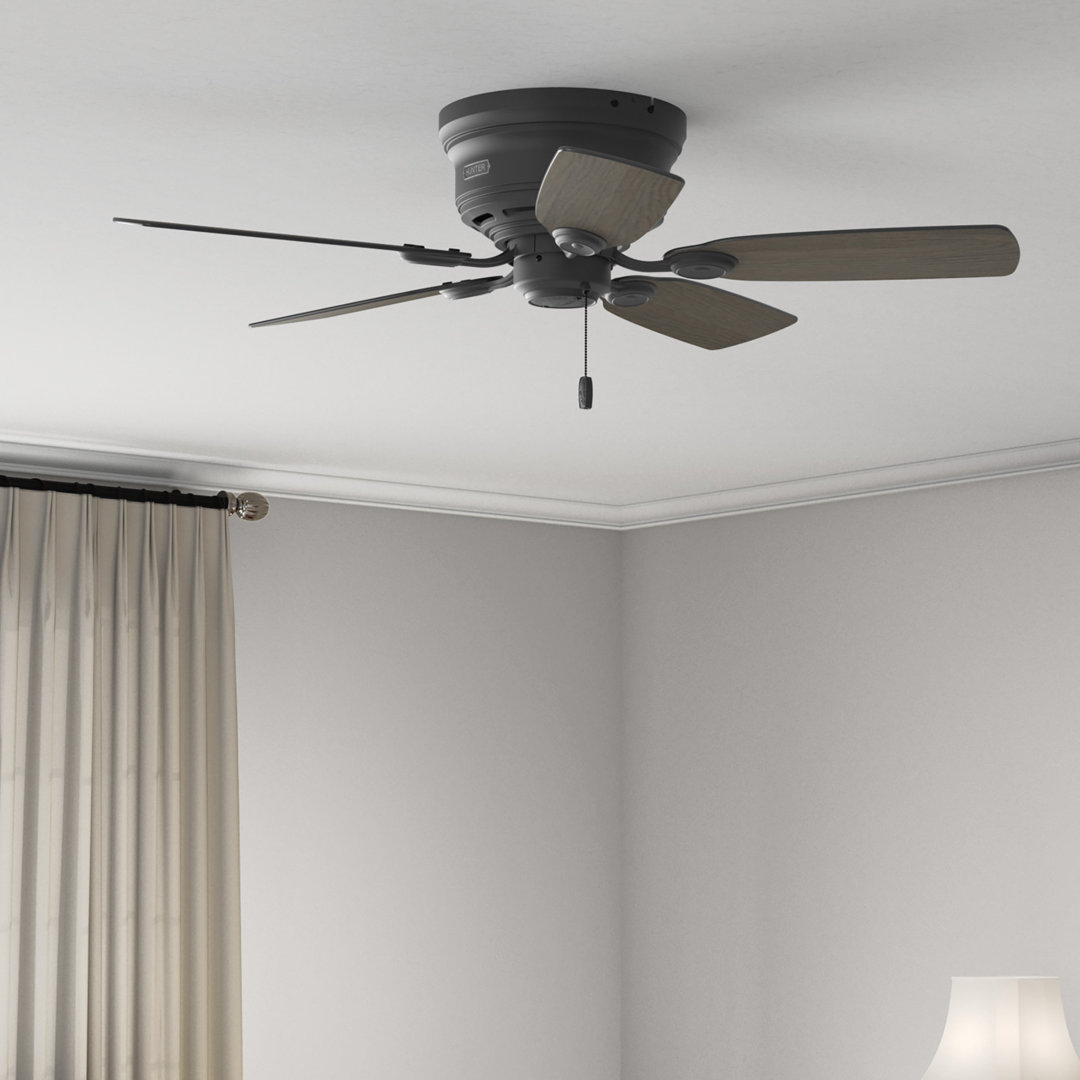 Low Profile IV 42" 5 - Blade Ceiling Fan with Pull Chain Hunter Fan 