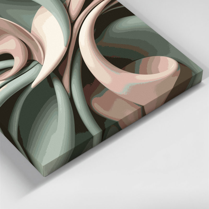 Art mural sur toile Biomorphic Abstraction 86, H 11 po x l 14 po