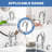 Ornate Swan Style Bathroom Sink Faucet Combo Deck Mount Sink Mixer Tap Set Hot Cold Water Vessel Sink Faucet 2-handle-104434583