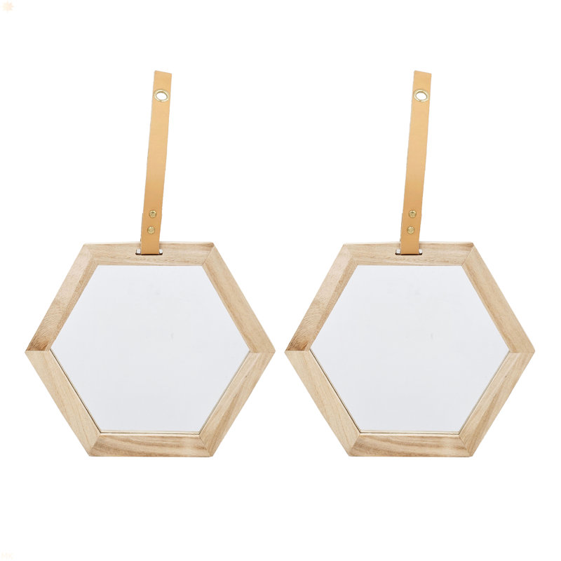 Miroir hexagonal Harlan, 2 pièces