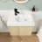 24 Inch Wall-Mounted Vanity with Ceramic Sink, Space-Saving Floating Design for Small Bathrooms-686635675