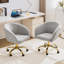 Fauteuil de bureau et de meuble-lavabo moderne pivotant avec base dorée-1349611417