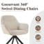 48.5cm H Swivel Upholstered Dining Chairs- Ergonomic Back-1636618582