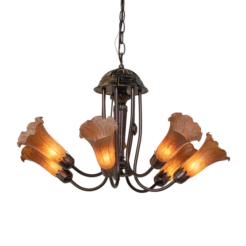 Jacumba 7 - Light Chandelier, Amber