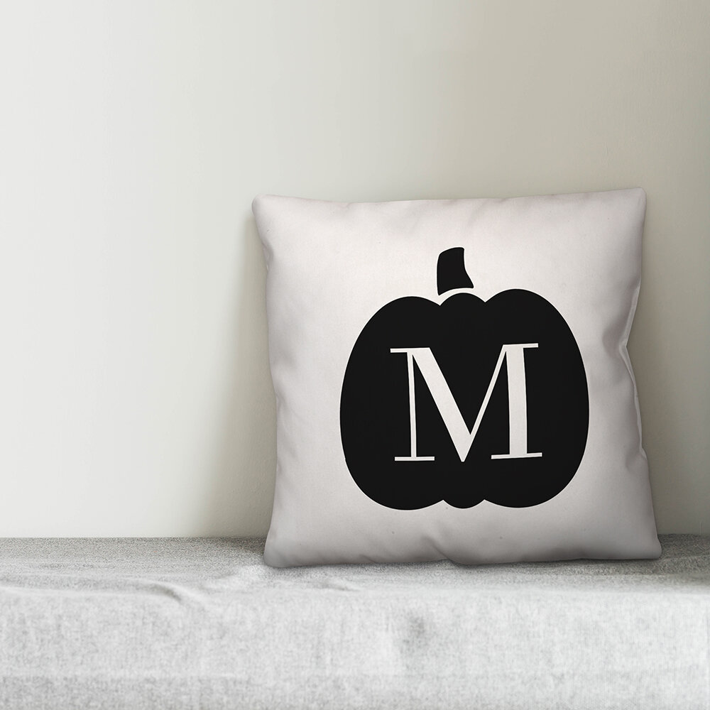  Monogram D Throw Pillows Linen 20 x 20 Pillow Covers