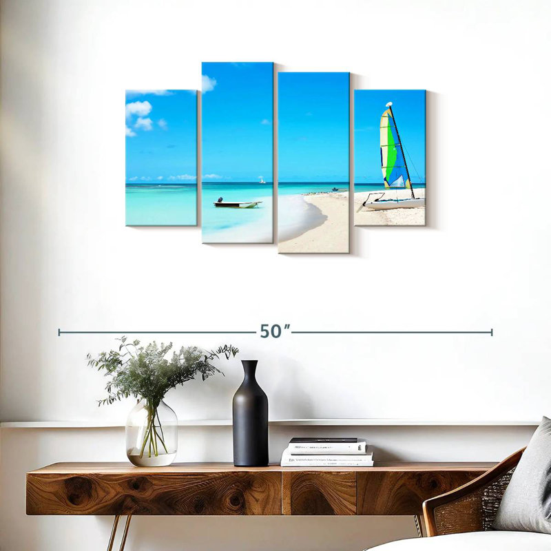Gillard Sailing In Aruba, 22" H x 36" W