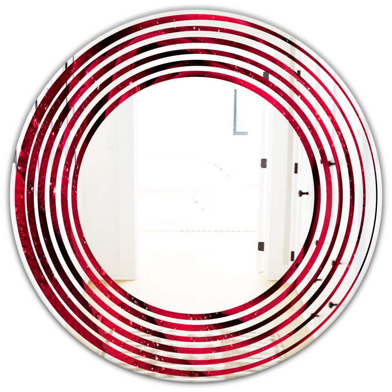 Miroir mural Wave, H 23,6 po x l 23,6 po
