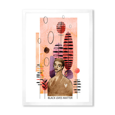 «African American Man in Modern Futuristic Style», reproduction sur toile