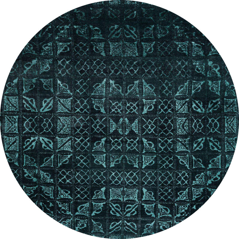Tapis abstrait moderne 4501, Rond 8 pi
