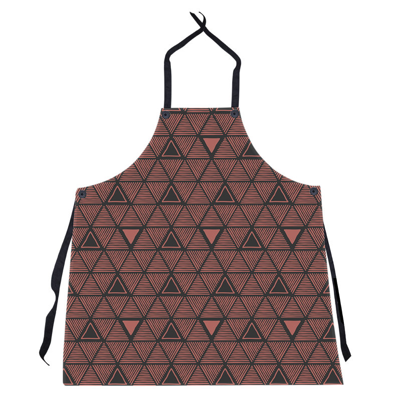 Patricia Geoffrey Bib Apron, Red/Black