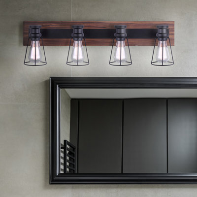 Éclairage pour meuble-lavabo 4 lumières Olivar