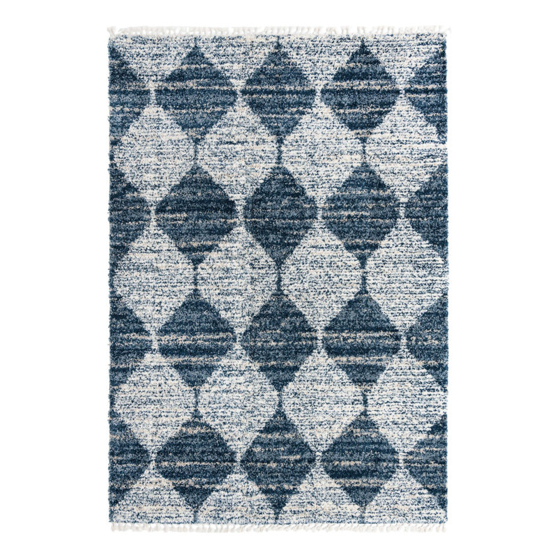 Serenity Shag Geometric Indoor Rug, Rectangle 10' x 14'