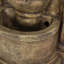 Fontaine de sol 35,25 "de haut résistante aux intempéries avec lumières DEL