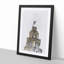 The Liver Building Liverpool in Abstract - Framed Print-55738063-55738066