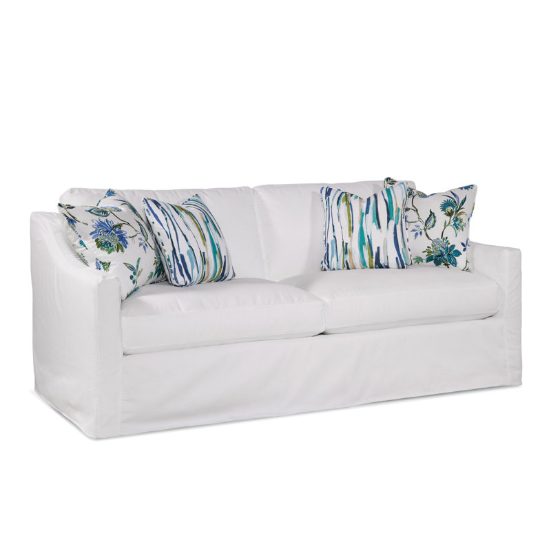Oliver 81" Upholstered Loveseat, Snow Crypton Performance; 0884-91