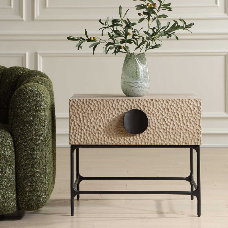 Uttermost Lunar Wooden Side Table