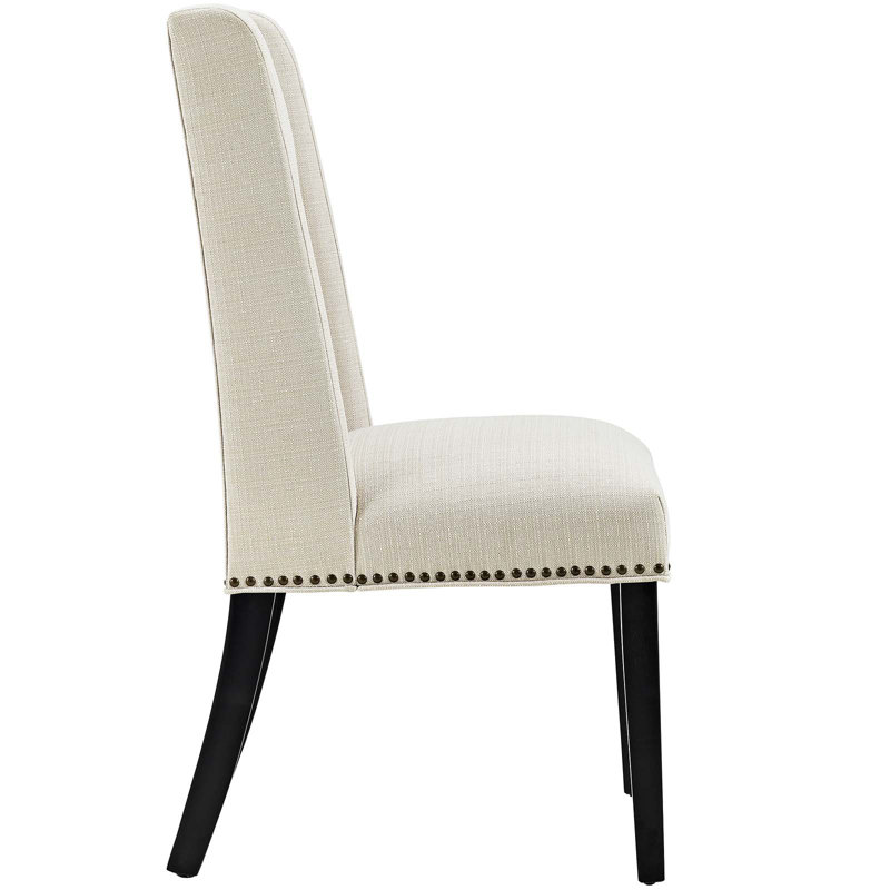 Baron Fabric Upholstered Dining Chairs (Set of 2) by Modway, Beige
