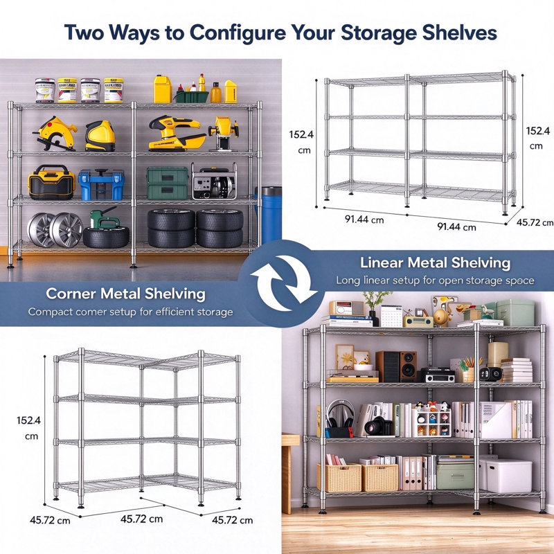 182.88 cm W Shelving Unit