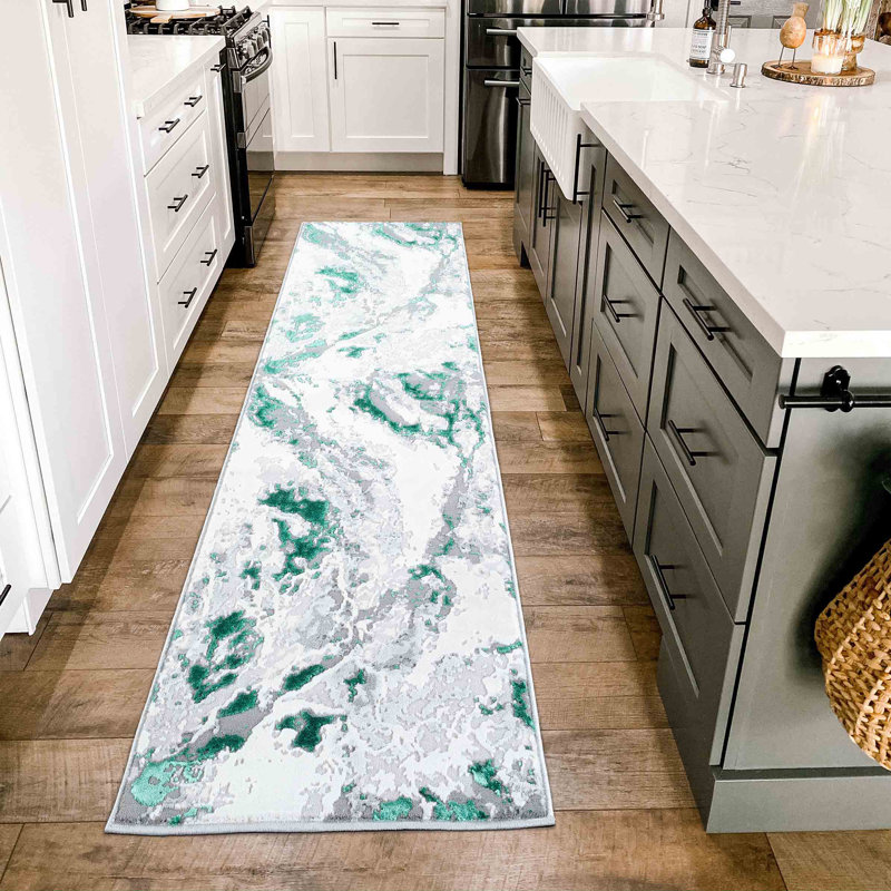 Kulas Abstract Area Rug, Runner 60 x 220cm