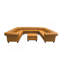 Canapé modulaire en cuir Chesterfield