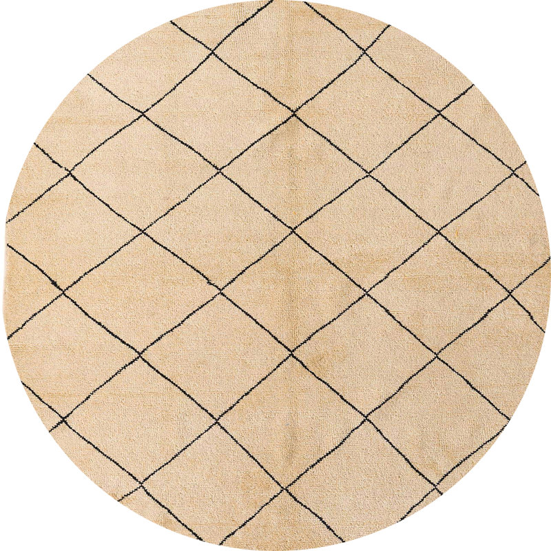 Tapis abstrait et moderne 5246, Rond 4 pi