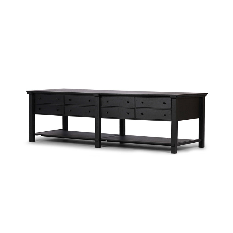 Gardendale Kitchen Island, Black