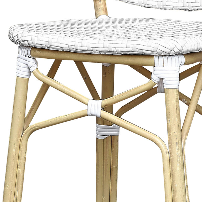 Tabouret de bar 29,75 po Fetzer, Gris / blanc