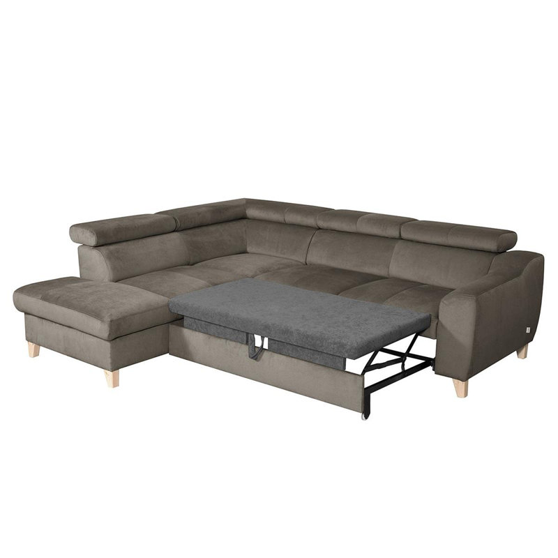 Avajane 4 Seater Sofa Bed, Yes, Left Hand Facing, Stone Grey