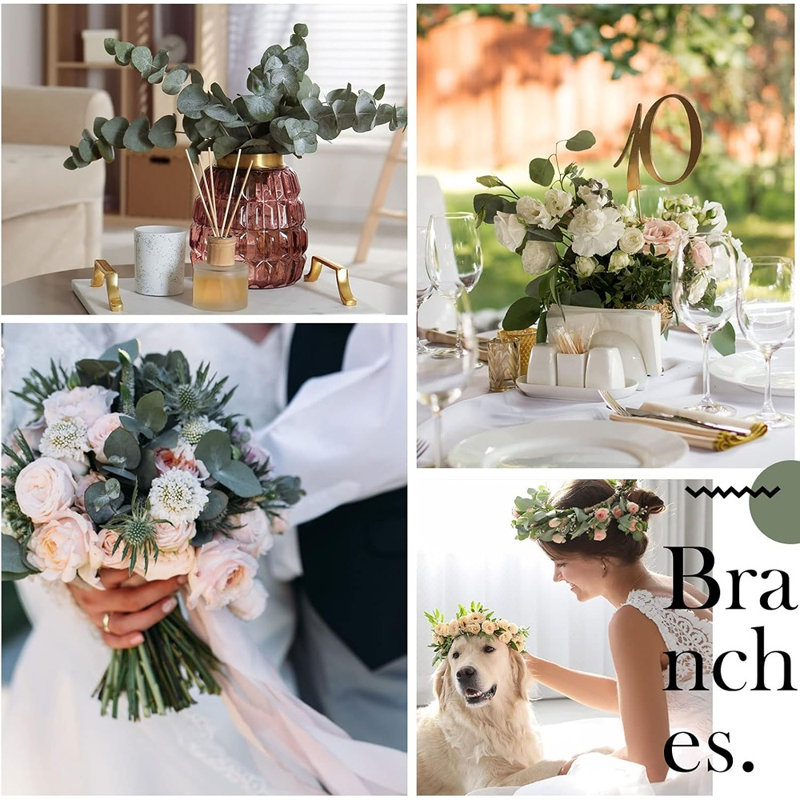 Feuilles d'eucalyptus artificiel pour mariage