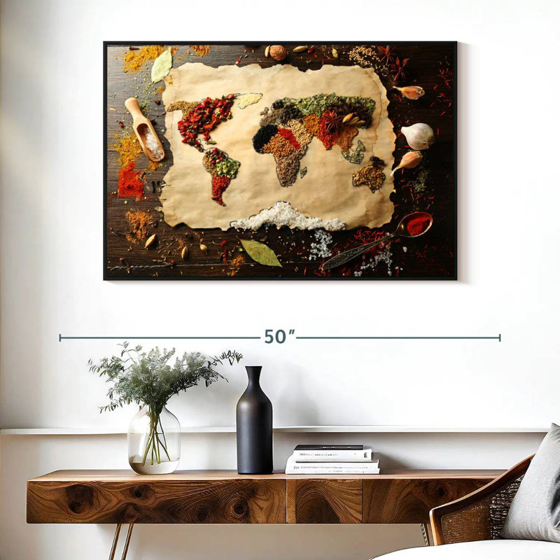 Yarlin World Spices, 27" H x 40" W