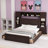 Ethil 4 Drawers Bookcase Platform Bed-1035593827-1047717053