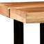 Anton Solid Wood Top Metal Base Dining Table