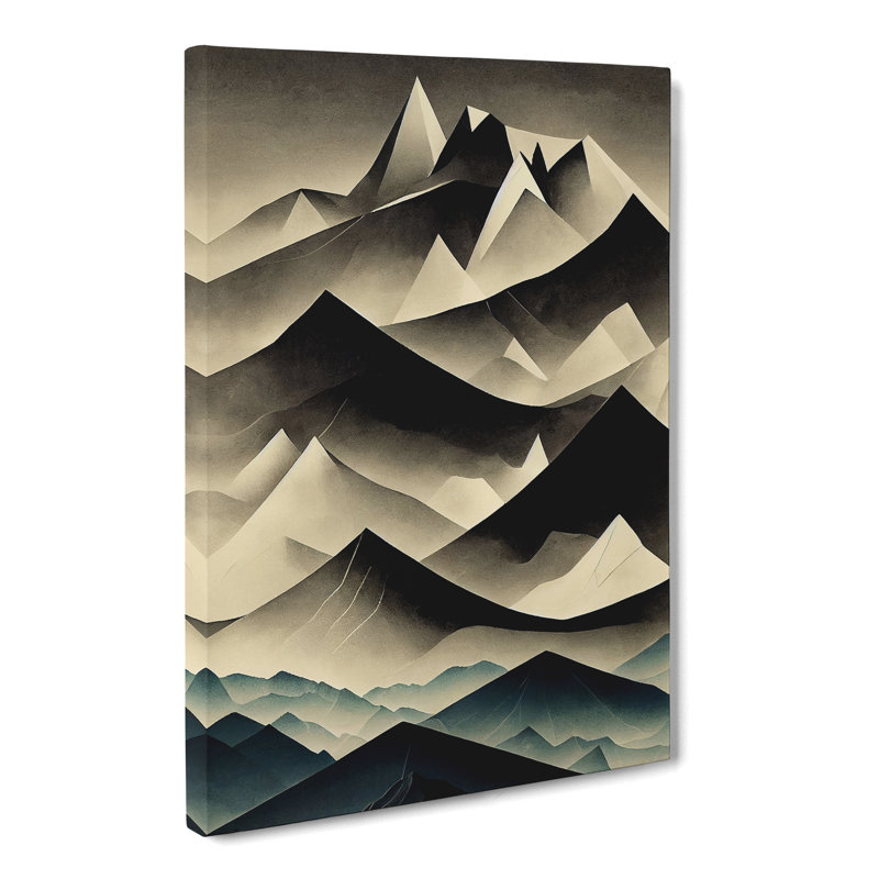 Mountain Abstract Design - Wrapped Canvas, 60cm H x 40cm W x 3cm D