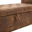 Banc de rangement rembourré en tissu. 55,12 pouces. Pour le salon et la chambre à coucher. Super pratique avec beaucoup de rangement. Bouton. Résiste à 275 lb Textiles variés. Rivets en métal. Traction. Pieds noirs. Mousse
