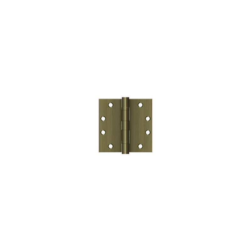 102'' x 102'' Steel Butt Bearing Hinge, Antique Brass
