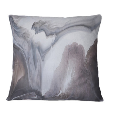 Coussin décoratif en marbre noir et blanc II