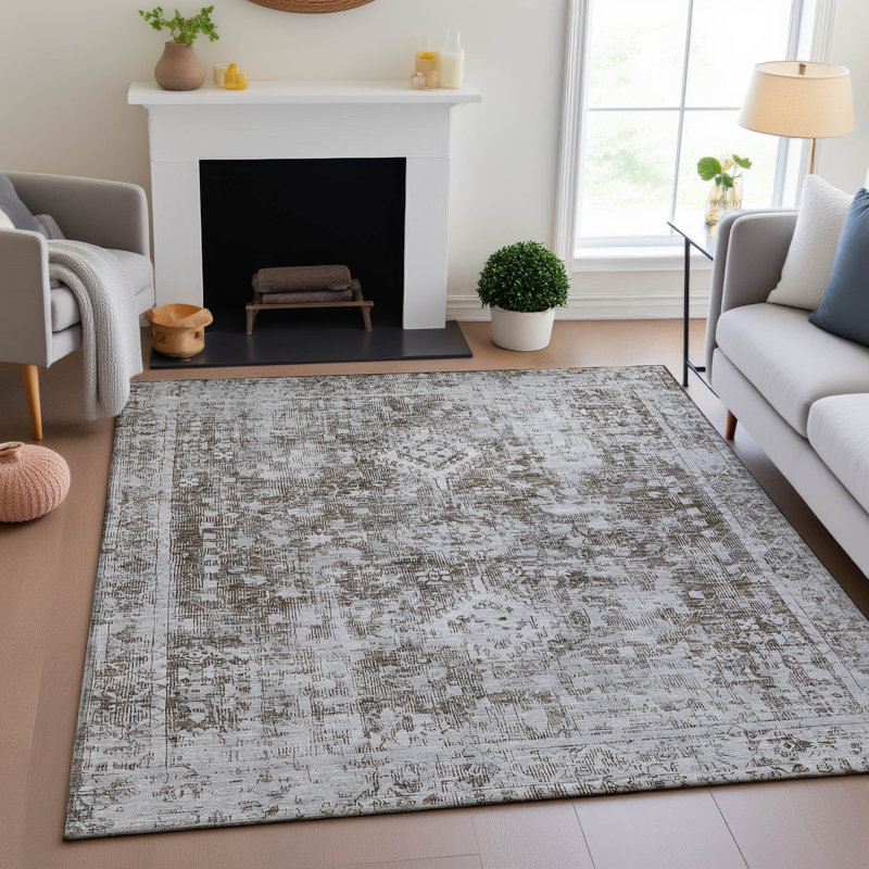 Tapis de qualité supérieure lavable à la machine AMF1229 Global, Rectangle 10 pi x 14 pi