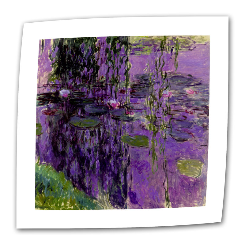 " Lavender Water Lillies " by Claude Monet, 14" H x 18" W
