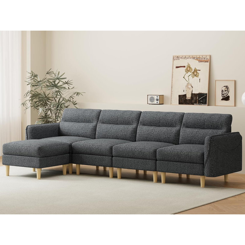 Canapé modulaire convertible 5 pièces 5 pièces, Vert