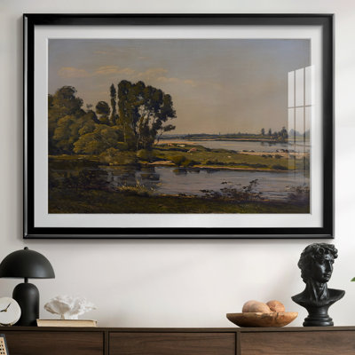 Paysage fluvial avec vaches-Henri Harpignies-Toile tendue avec châssis-c. Fin du 19e siècle