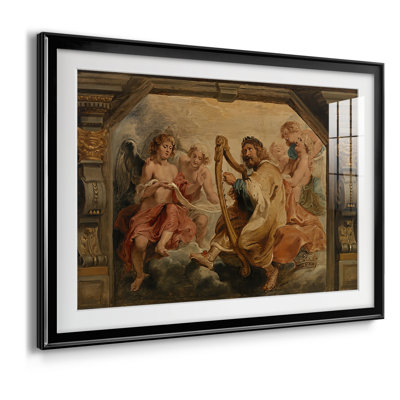 Le roi David jouant de la harpe-Peter Paul Rubens-Toile tendue avec châssis-c. 1616