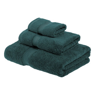 Superior Egyptian Cotton Heavyweight Solid Plush Towel Set - On