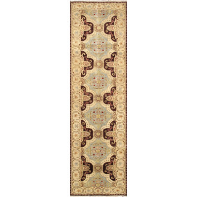 Shirvan One-of-a-Kind Runner 2'9" X 9'7" New Age Runner Wool Area Rug Blue/Green/Brown/Beige
