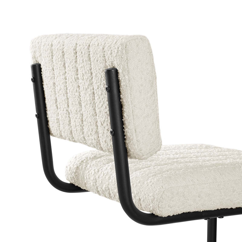 Modway Parity Vegan Leather Counter Stools, Ivory, Bar Stool (30.5" Seat Height)
