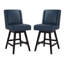 Tabouret de comptoir pivotant rembourré Kamiyla-1711578614
