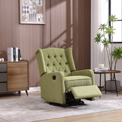 Chaise berçante inclinable, chaise berçante pivotante à 360 degrés, fauteuil oscillant, petite chaise berçante inclinable et pivotante moderne pour chambre à coucher, siège de cinéma maison