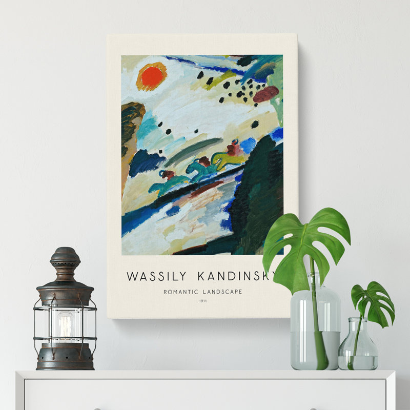 Romantic Landscape by Wassily Kandinsky - Wrapped Canvas, 60cm H x 40cm W x 3cm D