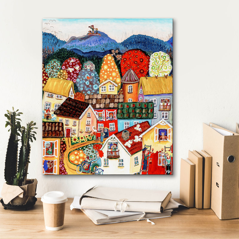  «Sing And Be Happy» par Glada Konsten, art mural sur toile, 20 po x 24 po, H 24 po x l 20 po